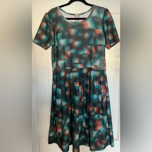 Colorful Geometric Pattern Dress